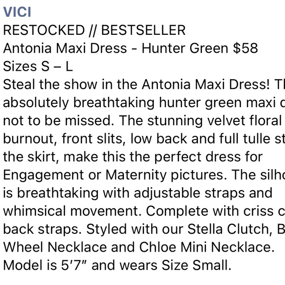 Vici Elegant Green Evening Dress - Picture 12 of 12